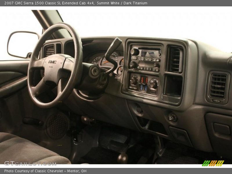 Summit White / Dark Titanium 2007 GMC Sierra 1500 Classic SL Extended Cab 4x4
