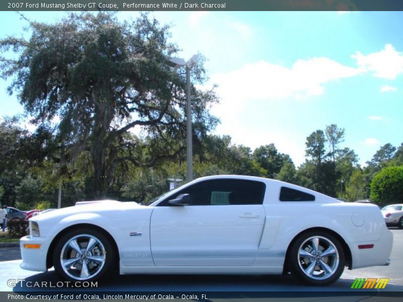Performance White / Dark Charcoal 2007 Ford Mustang Shelby GT Coupe