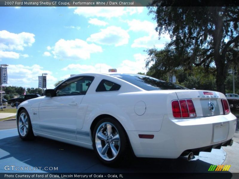 Performance White / Dark Charcoal 2007 Ford Mustang Shelby GT Coupe