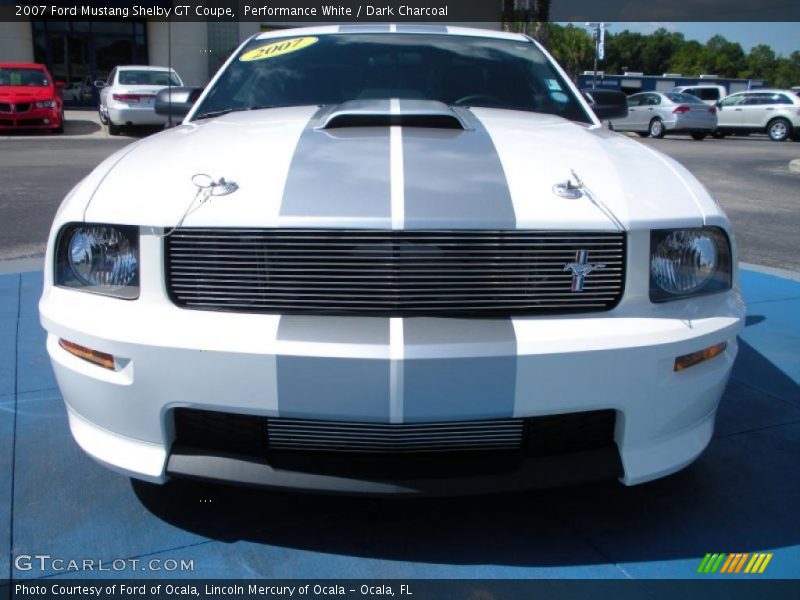 Performance White / Dark Charcoal 2007 Ford Mustang Shelby GT Coupe