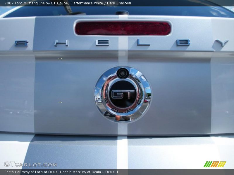 Performance White / Dark Charcoal 2007 Ford Mustang Shelby GT Coupe