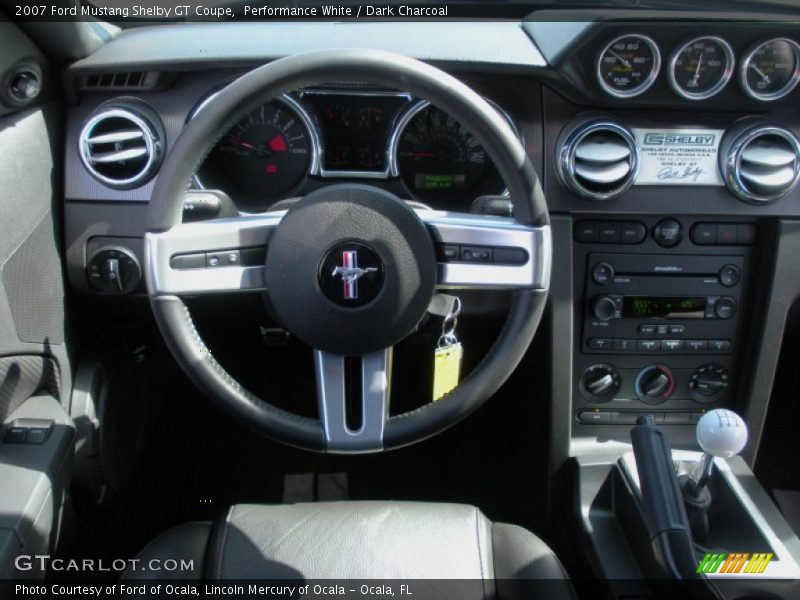 Performance White / Dark Charcoal 2007 Ford Mustang Shelby GT Coupe