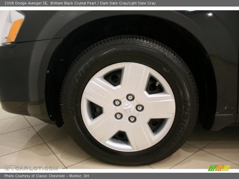 Brilliant Black Crystal Pearl / Dark Slate Gray/Light Slate Gray 2008 Dodge Avenger SE
