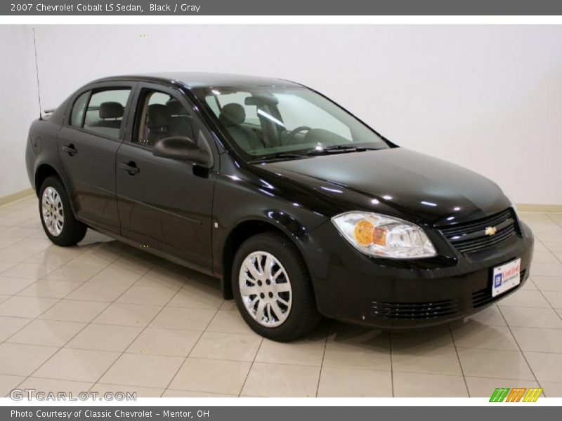 Black / Gray 2007 Chevrolet Cobalt LS Sedan