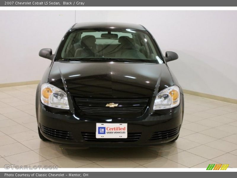 Black / Gray 2007 Chevrolet Cobalt LS Sedan