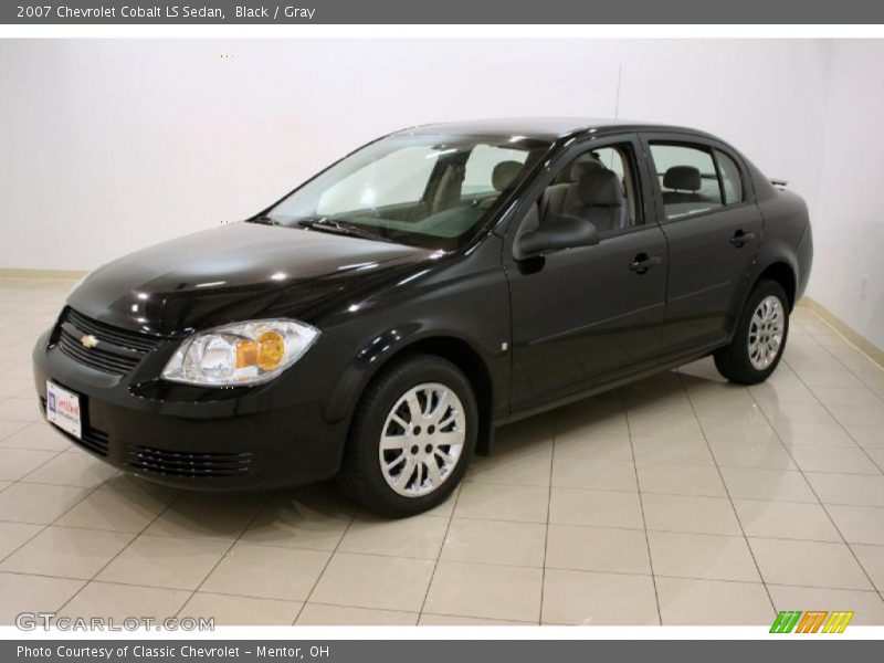 Black / Gray 2007 Chevrolet Cobalt LS Sedan