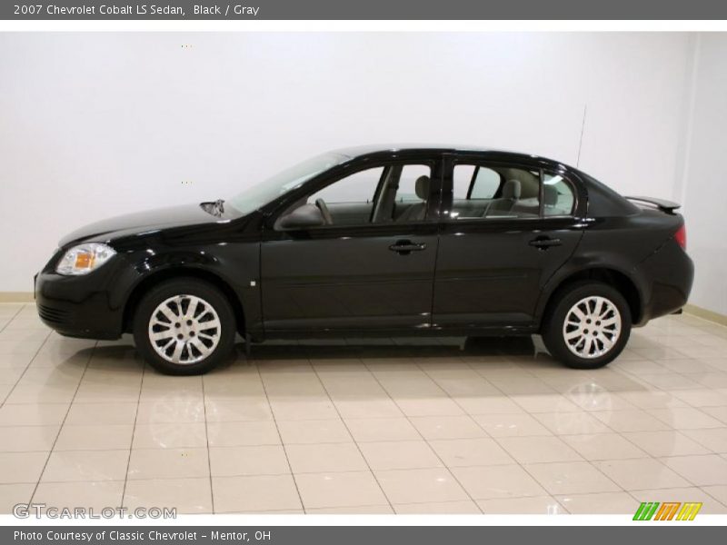 Black / Gray 2007 Chevrolet Cobalt LS Sedan