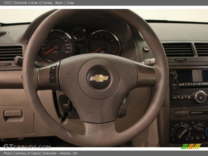 Black / Gray 2007 Chevrolet Cobalt LS Sedan