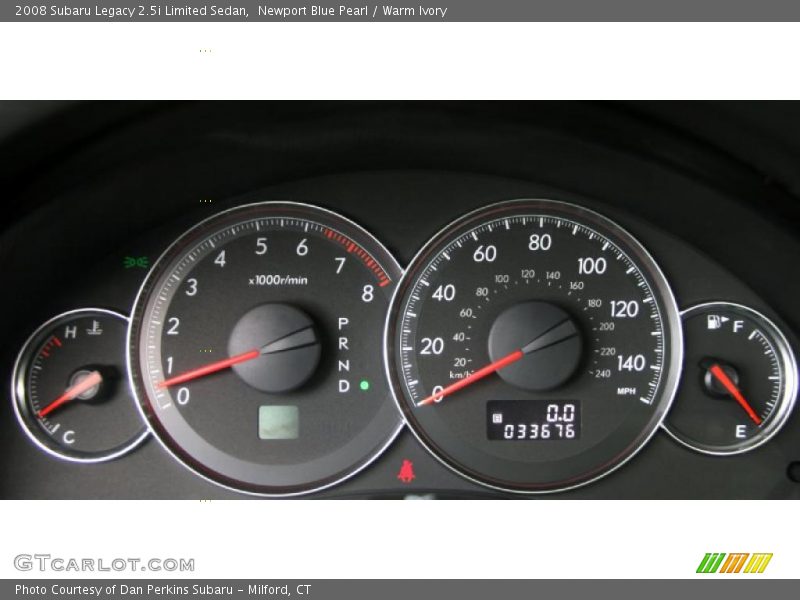 Newport Blue Pearl / Warm Ivory 2008 Subaru Legacy 2.5i Limited Sedan