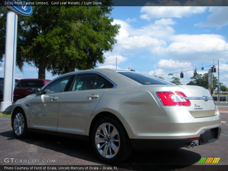 Gold Leaf Metallic / Light Stone 2010 Ford Taurus Limited