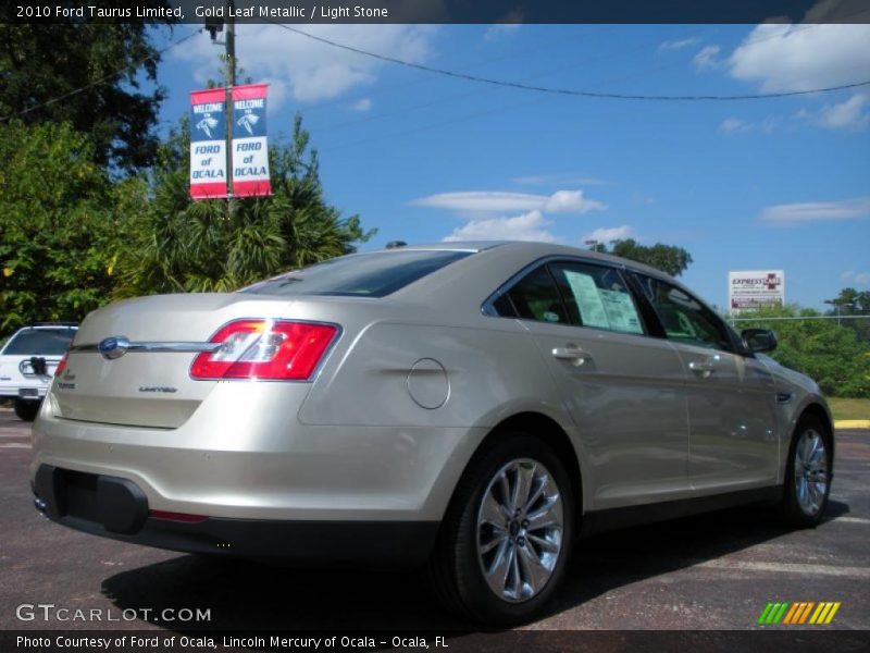 Gold Leaf Metallic / Light Stone 2010 Ford Taurus Limited