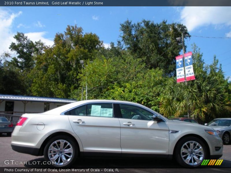 Gold Leaf Metallic / Light Stone 2010 Ford Taurus Limited