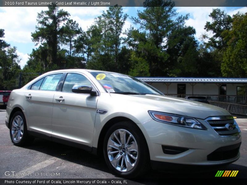 Gold Leaf Metallic / Light Stone 2010 Ford Taurus Limited
