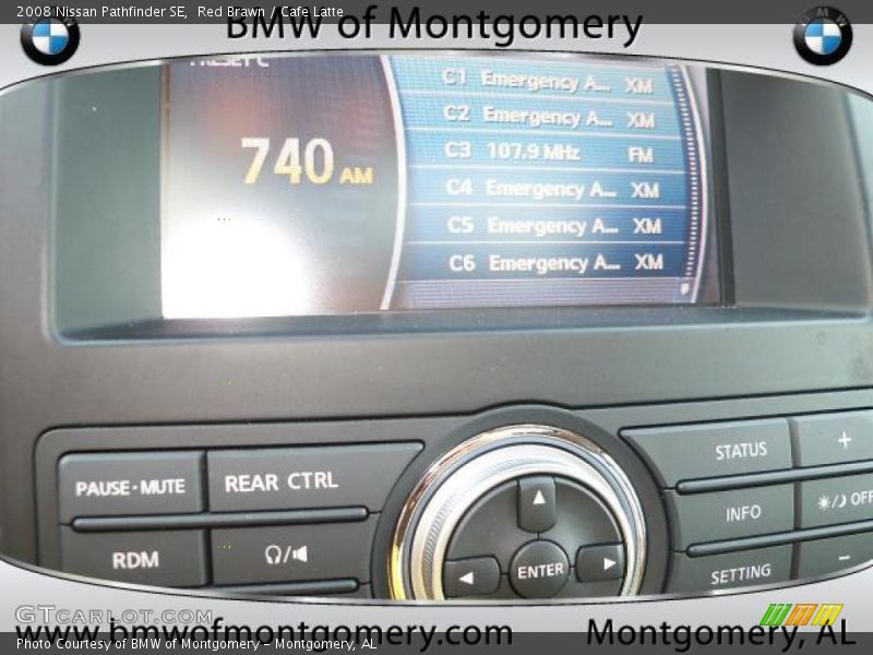 Red Brawn / Cafe Latte 2008 Nissan Pathfinder SE