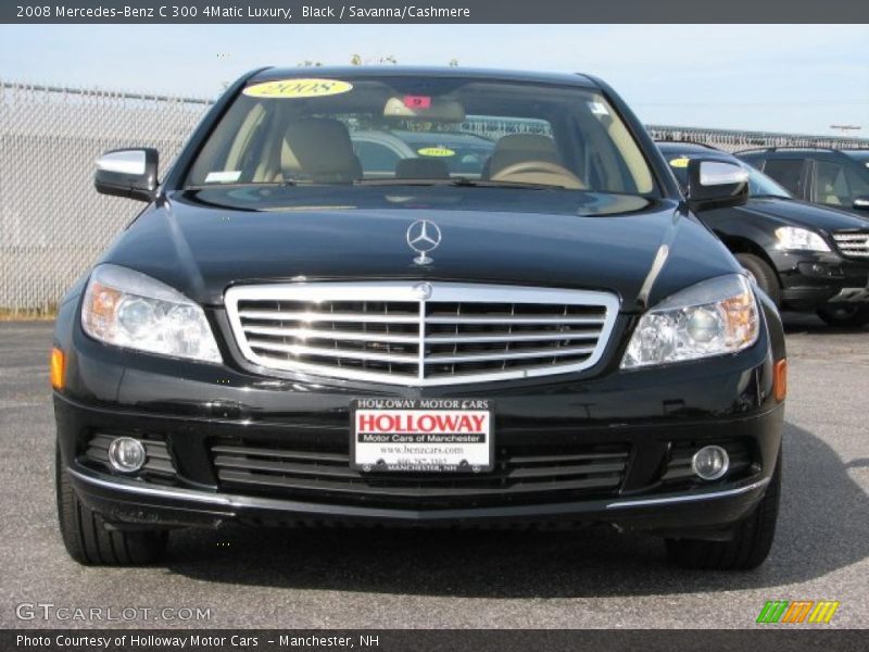 Black / Savanna/Cashmere 2008 Mercedes-Benz C 300 4Matic Luxury