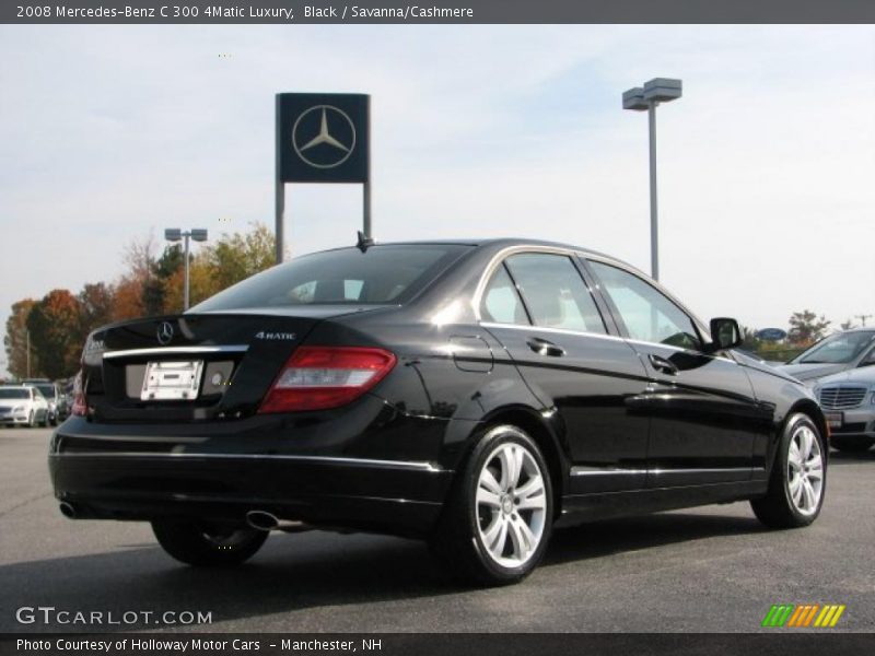 Black / Savanna/Cashmere 2008 Mercedes-Benz C 300 4Matic Luxury