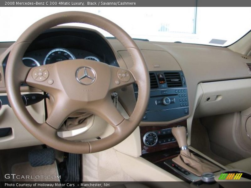 Black / Savanna/Cashmere 2008 Mercedes-Benz C 300 4Matic Luxury