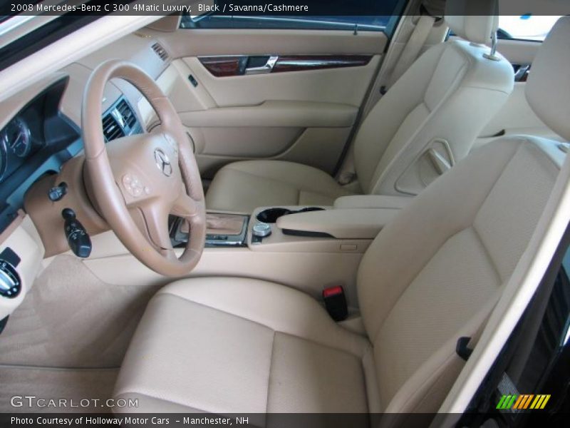Black / Savanna/Cashmere 2008 Mercedes-Benz C 300 4Matic Luxury