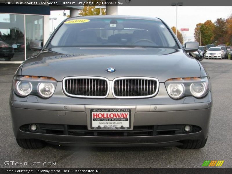Titanium Grey Metallic / Flannel Grey 2002 BMW 7 Series 745i Sedan