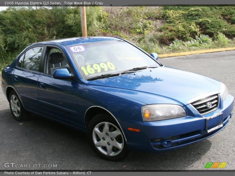 Tidal Wave Blue / Gray 2006 Hyundai Elantra GLS Sedan