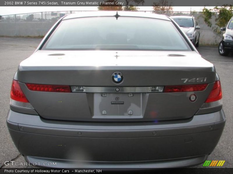 Titanium Grey Metallic / Flannel Grey 2002 BMW 7 Series 745i Sedan