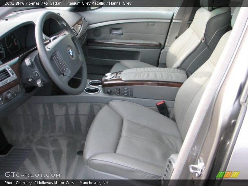 Flannel Grey Interior - 2002 7 Series 745i Sedan 