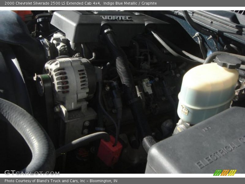 Indigo Blue Metallic / Graphite 2000 Chevrolet Silverado 2500 LS Extended Cab 4x4