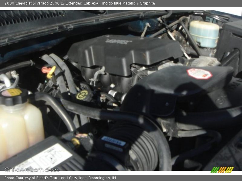 Indigo Blue Metallic / Graphite 2000 Chevrolet Silverado 2500 LS Extended Cab 4x4