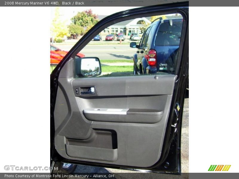Black / Black 2008 Mercury Mariner V6 4WD