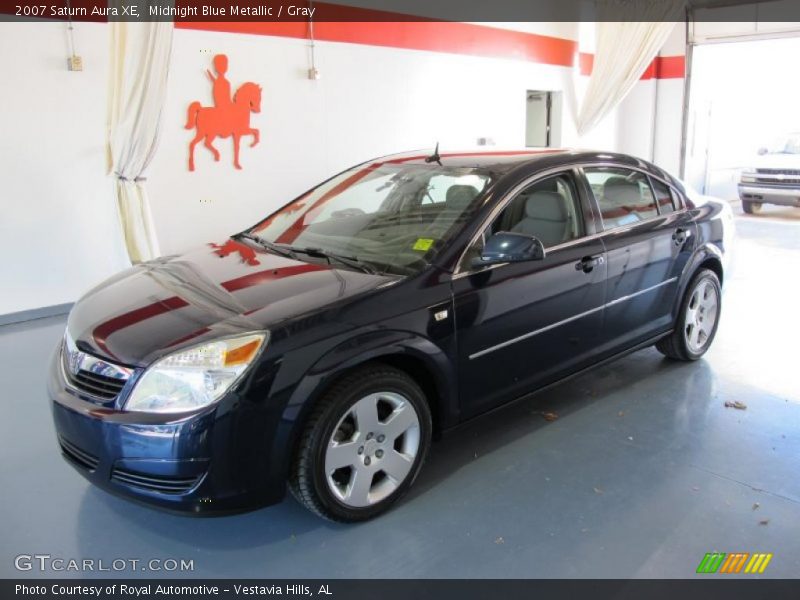 Midnight Blue Metallic / Gray 2007 Saturn Aura XE