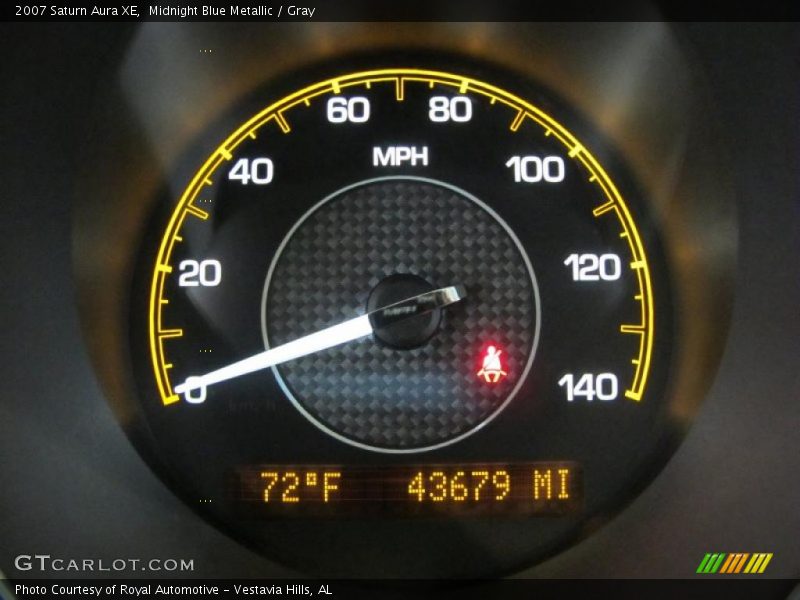 Midnight Blue Metallic / Gray 2007 Saturn Aura XE