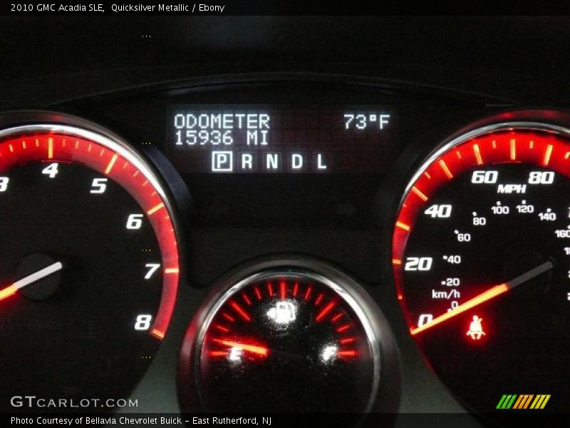 Quicksilver Metallic / Ebony 2010 GMC Acadia SLE