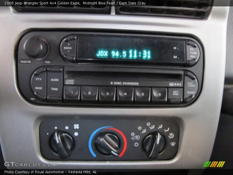 Midnight Blue Pearl / Dark Slate Gray 2006 Jeep Wrangler Sport 4x4 Golden Eagle