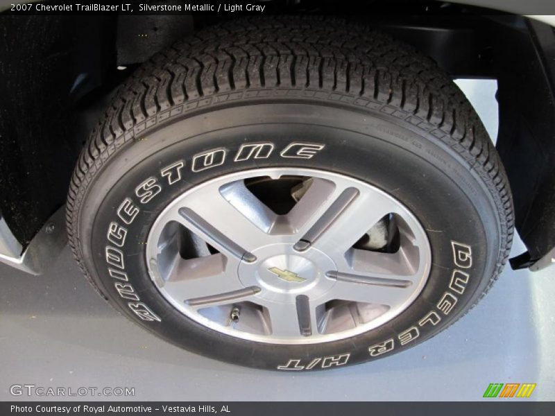 Silverstone Metallic / Light Gray 2007 Chevrolet TrailBlazer LT
