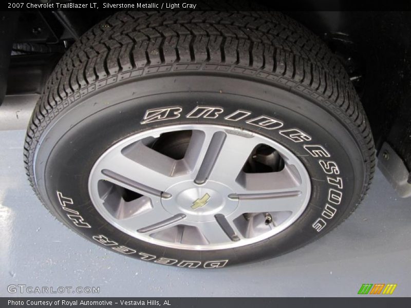 Silverstone Metallic / Light Gray 2007 Chevrolet TrailBlazer LT