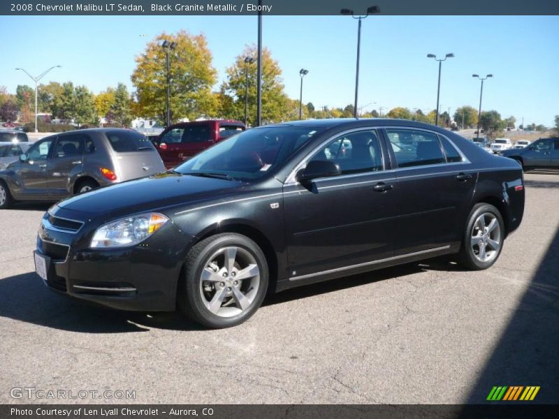 Black Granite Metallic / Ebony 2008 Chevrolet Malibu LT Sedan