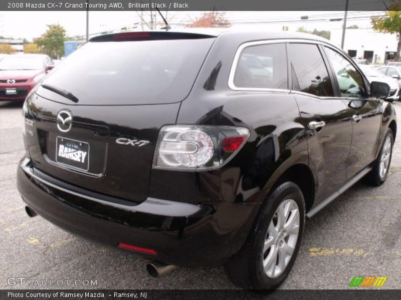 Brilliant Black / Black 2008 Mazda CX-7 Grand Touring AWD