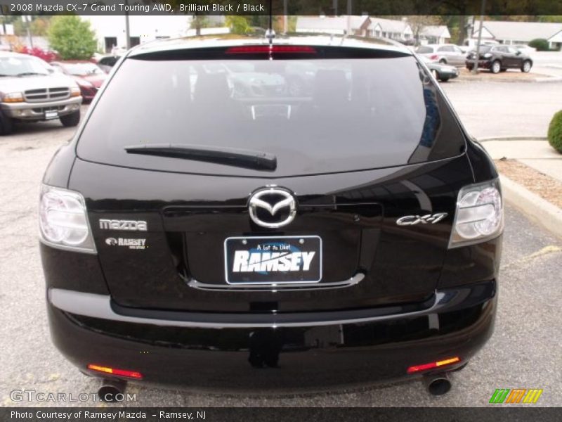 Brilliant Black / Black 2008 Mazda CX-7 Grand Touring AWD