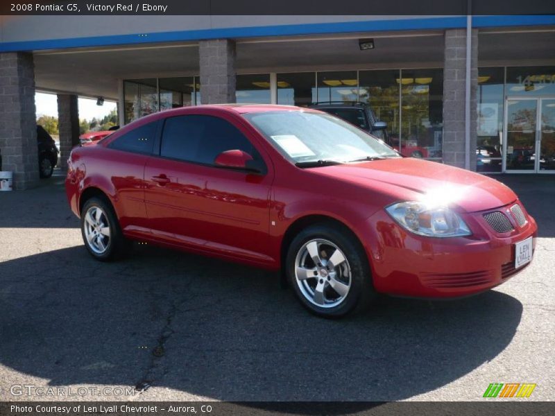 Victory Red / Ebony 2008 Pontiac G5