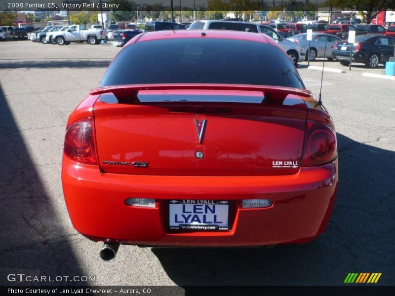 Victory Red / Ebony 2008 Pontiac G5