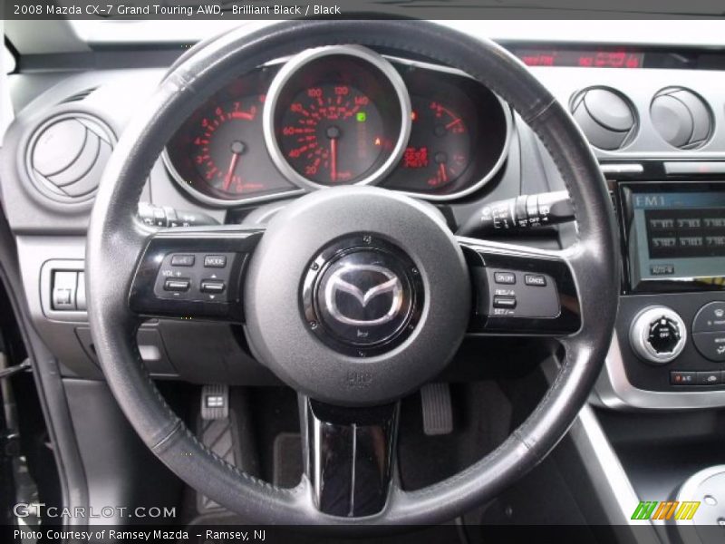 Brilliant Black / Black 2008 Mazda CX-7 Grand Touring AWD