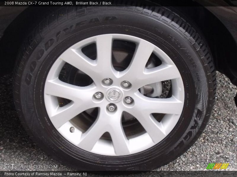 Brilliant Black / Black 2008 Mazda CX-7 Grand Touring AWD