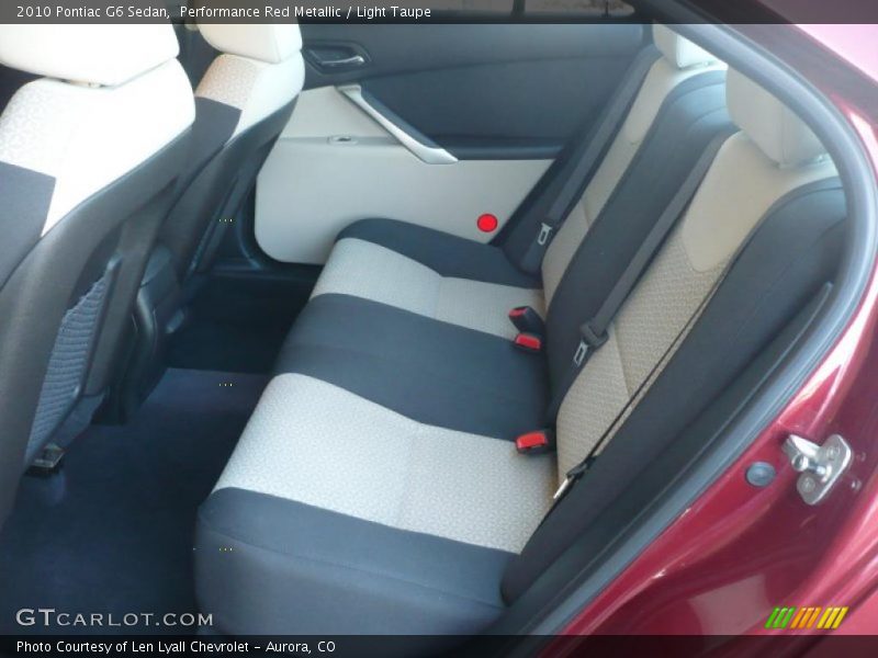 Performance Red Metallic / Light Taupe 2010 Pontiac G6 Sedan