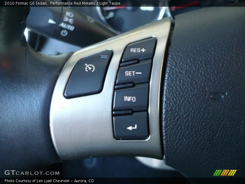 Performance Red Metallic / Light Taupe 2010 Pontiac G6 Sedan