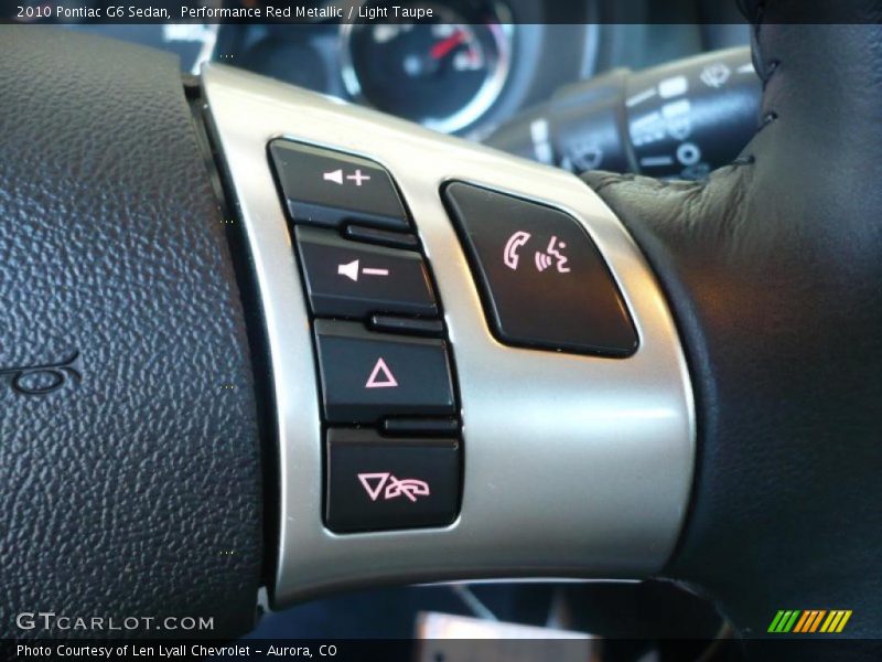 Performance Red Metallic / Light Taupe 2010 Pontiac G6 Sedan