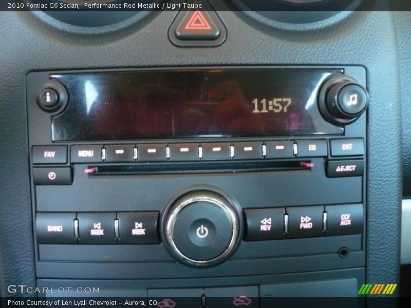 Performance Red Metallic / Light Taupe 2010 Pontiac G6 Sedan