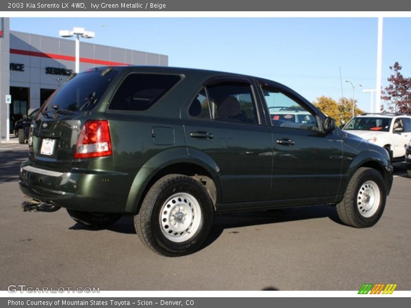 Ivy Green Metallic / Beige 2003 Kia Sorento LX 4WD