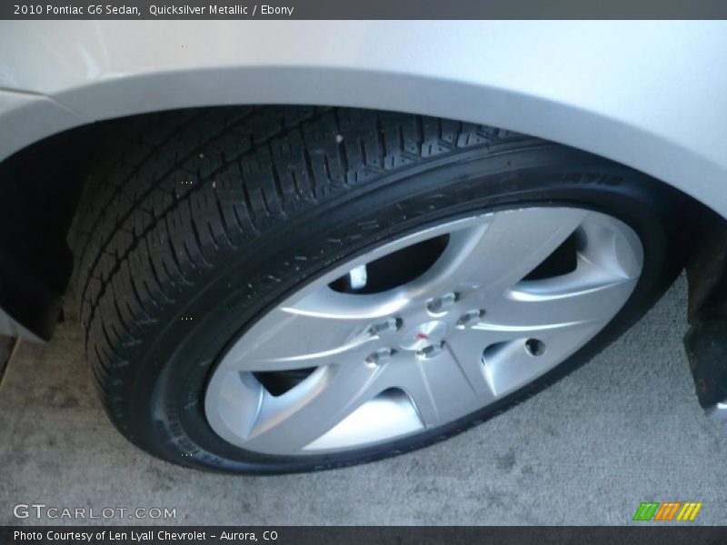 Quicksilver Metallic / Ebony 2010 Pontiac G6 Sedan