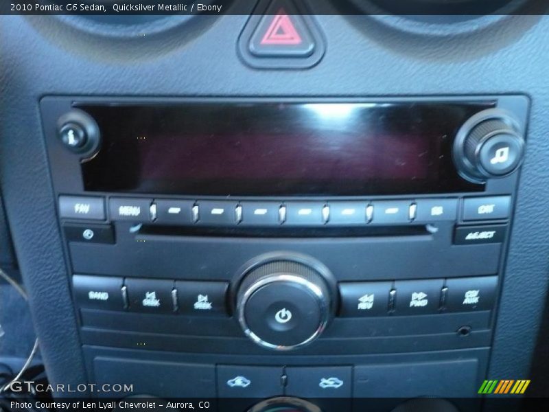 Quicksilver Metallic / Ebony 2010 Pontiac G6 Sedan