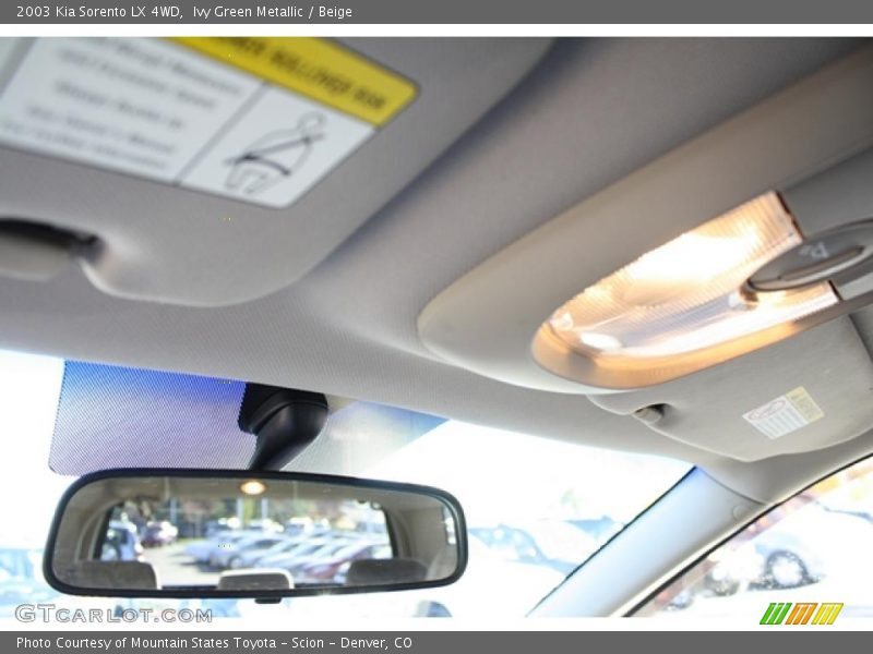Ivy Green Metallic / Beige 2003 Kia Sorento LX 4WD